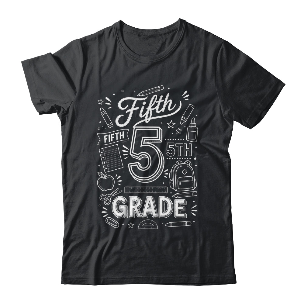 5th Grade For Boys Back To School First Day Fifth Grade Shirt & Hoodie | siriusteestore