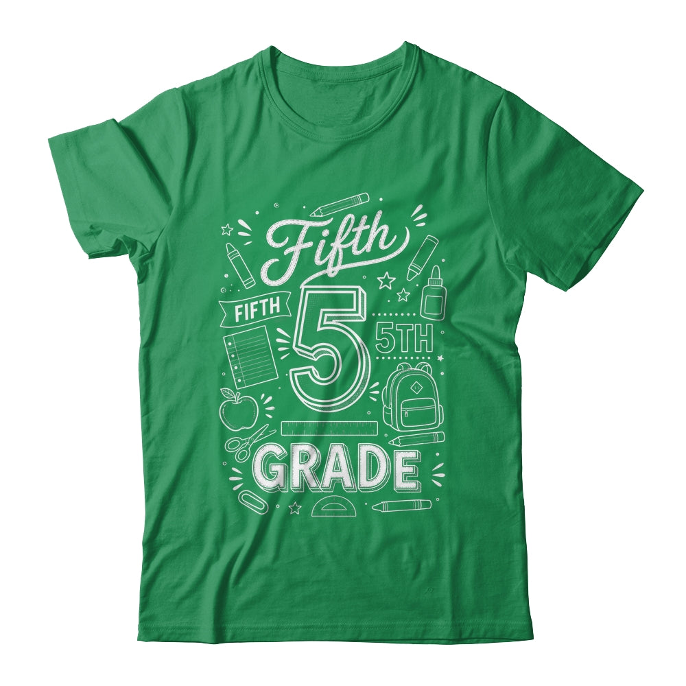 5th Grade For Boys Back To School First Day Fifth Grade Shirt & Hoodie | siriusteestore