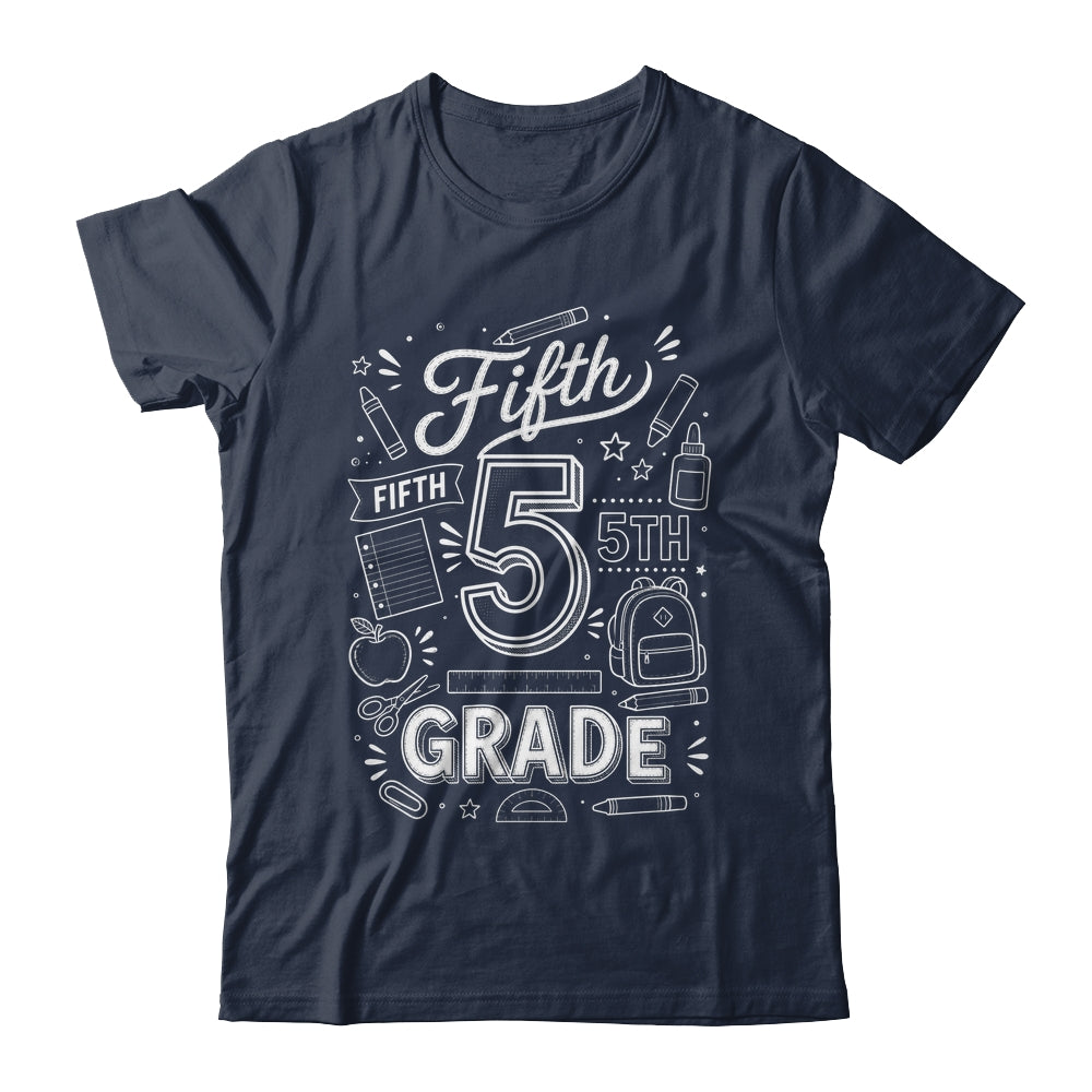 5th Grade For Boys Back To School First Day Fifth Grade Shirt & Hoodie | siriusteestore