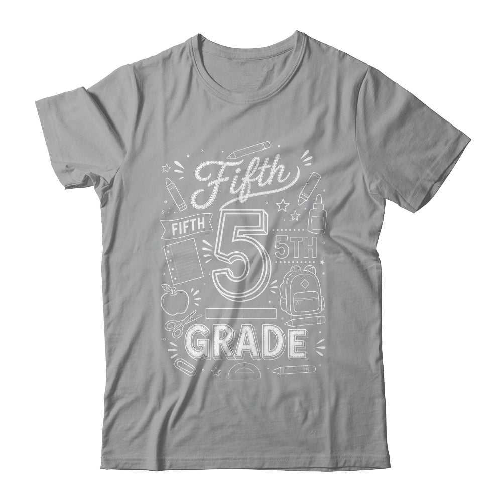 5th Grade For Boys Back To School First Day Fifth Grade Shirt & Hoodie | siriusteestore
