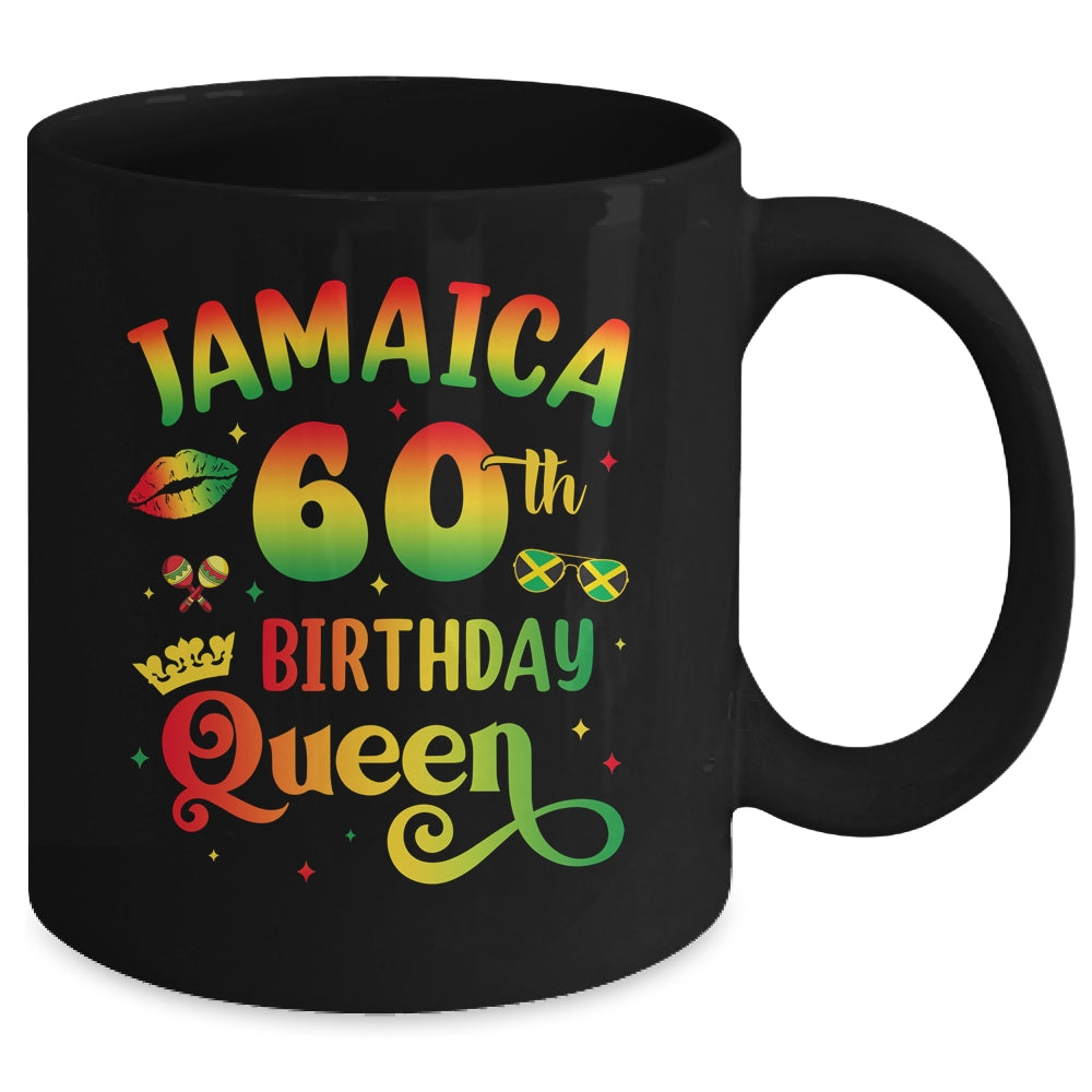 60Th Birthday Queen Jamaica Birthday Girl Matching Party Mug | siriusteestore