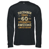 60 Years Awesome Vintage December 1965 60th Birthday Shirt & Hoodie | siriusteestore