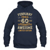 60 Years Awesome Vintage February 1965 60th Birthday Shirt & Hoodie | siriusteestore