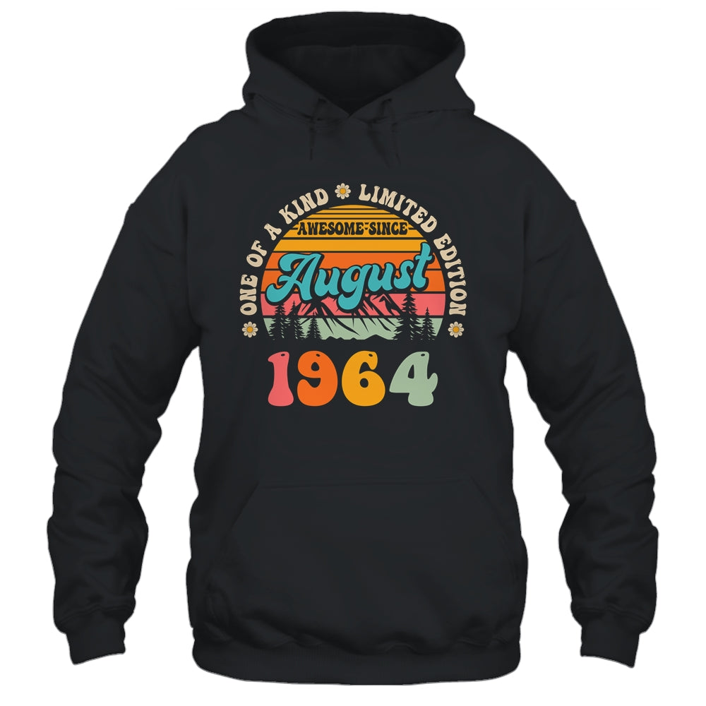 60 Years Old Awesome Since August 1964 60th Birthday Groovy Shirt & Tank Top | siriusteestore