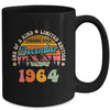 60 Years Old Awesome Since December 1964 60th Birthday Groovy Mug | siriusteestore