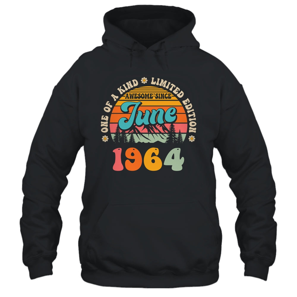 60 Years Old Awesome Since June 1964 60th Birthday Groovy Shirt & Tank Top | siriusteestore