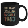 60 Years Old Legendary Since August 1963 60th Birthday Mug | siriusteestore