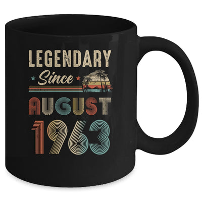 60 Years Old Legendary Since August 1963 60th Birthday Mug | siriusteestore