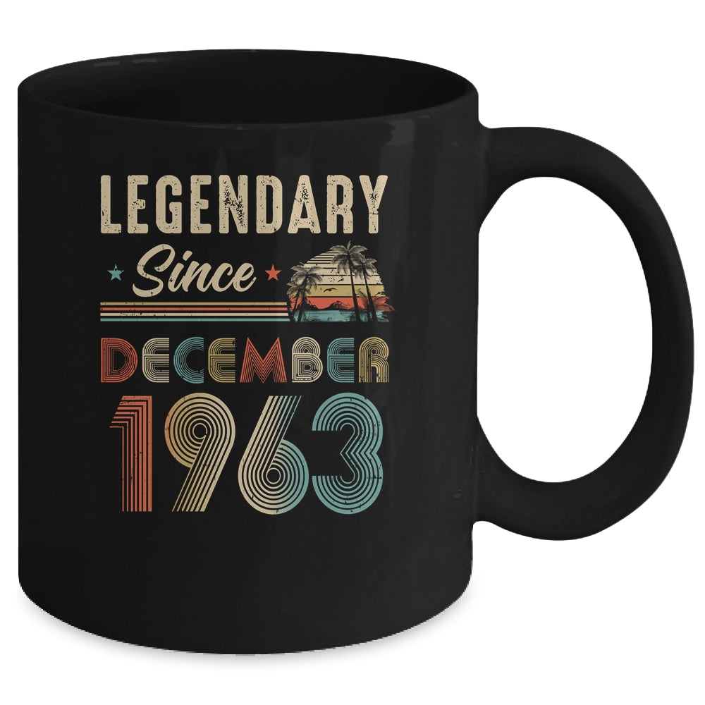 60 Years Old Legendary Since December 1963 60th Birthday Mug | siriusteestore