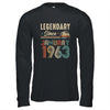 60 Years Old Legendary Since January 1963 60th Birthday Shirt & Hoodie | siriusteestore