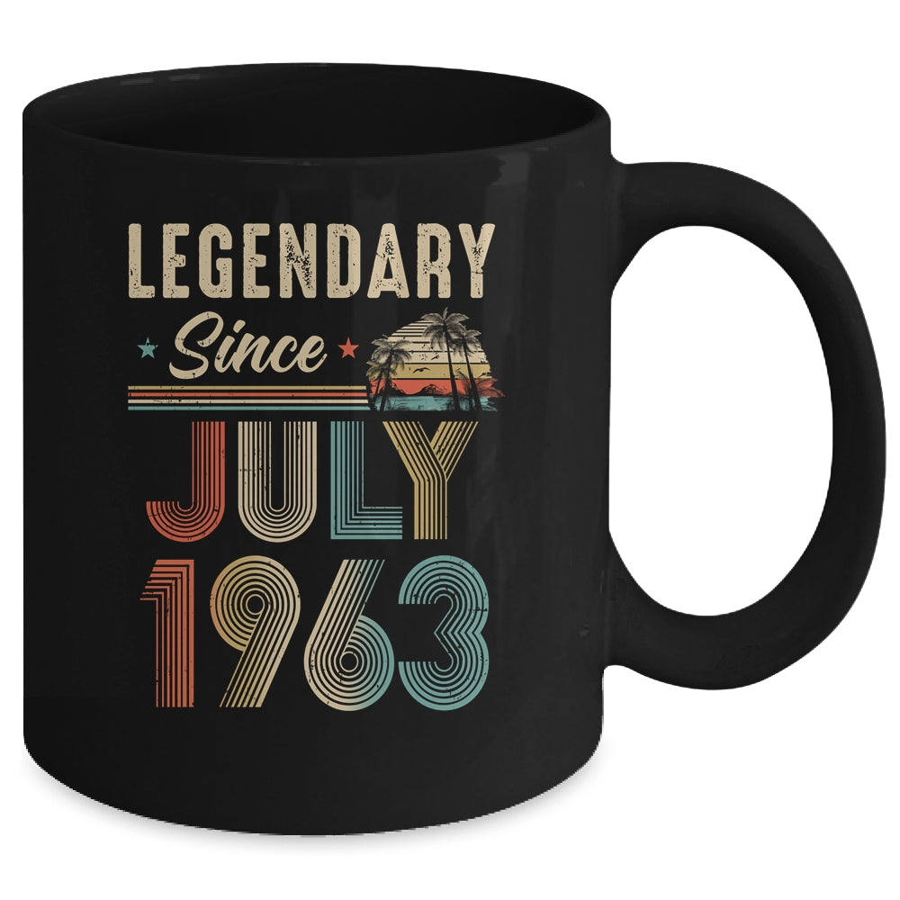 60 Years Old Legendary Since July 1963 60th Birthday Mug | siriusteestore