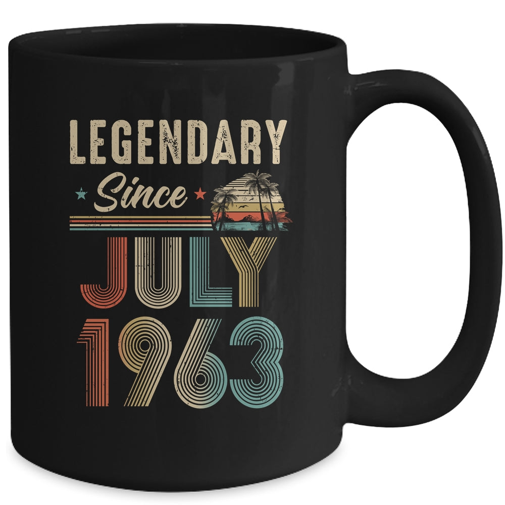 60 Years Old Legendary Since July 1963 60th Birthday Mug | siriusteestore