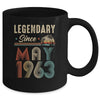 60 Years Old Legendary Since May 1963 60th Birthday Mug | siriusteestore