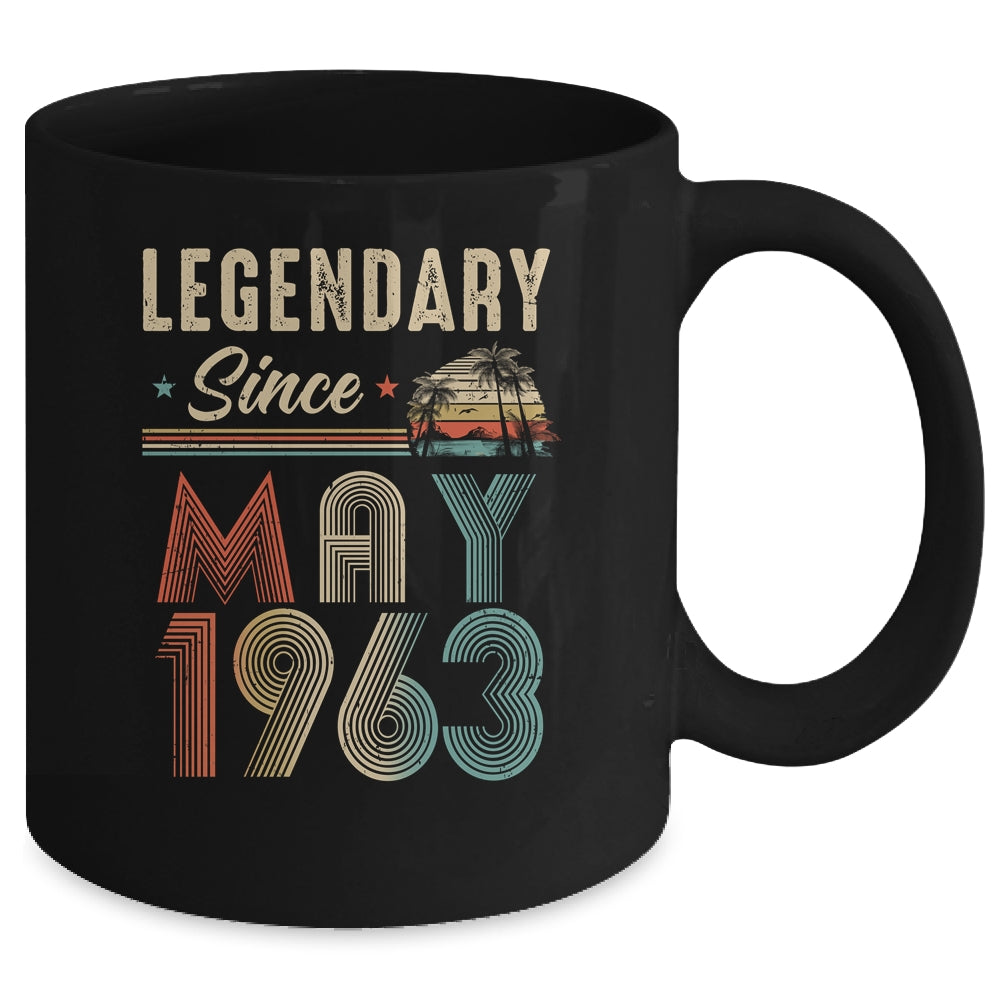 60 Years Old Legendary Since May 1963 60th Birthday Mug | siriusteestore