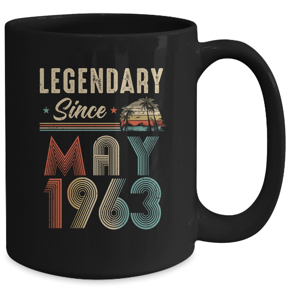 60 Years Old Legendary Since May 1963 60th Birthday Mug | siriusteestore