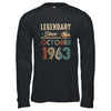 60 Years Old Legendary Since October 1963 60th Birthday Shirt & Hoodie | siriusteestore