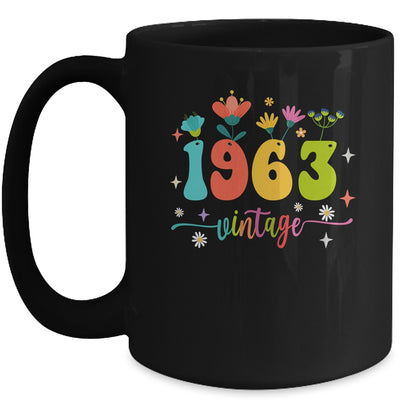 60 Years Old Vintage 1963 60th Birthday Tee Wildflower Mug | siriusteestore