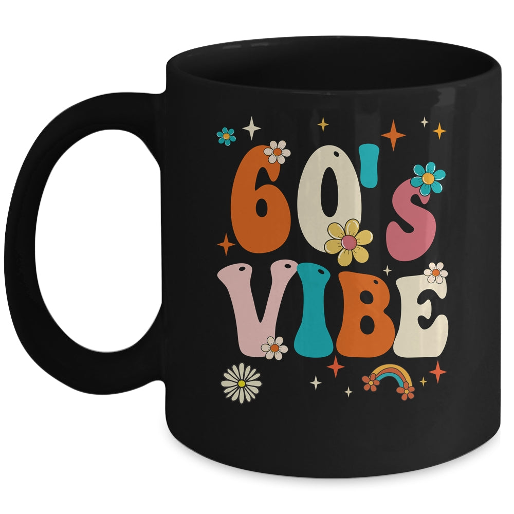60's Vibe Costume 60s Party Outfit Groovy Hippie Peace Retro Mug | siriusteestore