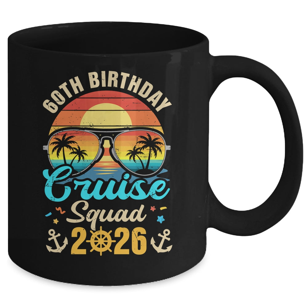 60th Birthday Cruise Squad 2026 Matching Party Vacation Mug | siriusteestore