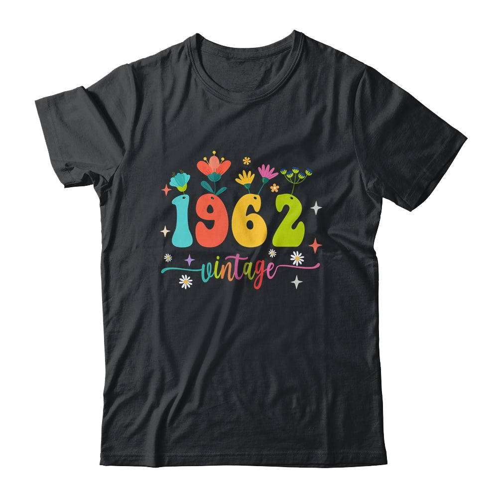 61 Years Old Vintage 1962 61st Birthday Tee Wildflower Shirt & Tank Top | siriusteestore