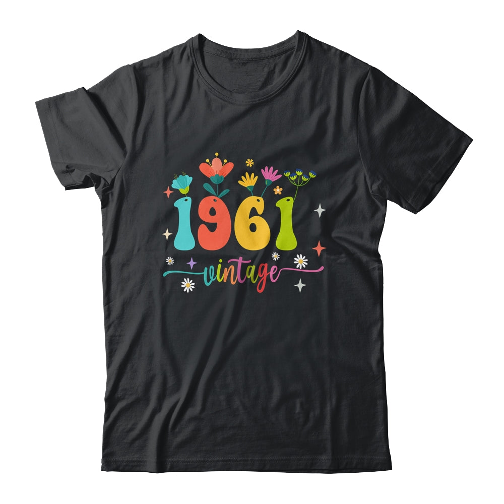 62 Years Old Vintage 1961 62nd Birthday Tee Wildflower Shirt & Tank Top | siriusteestore