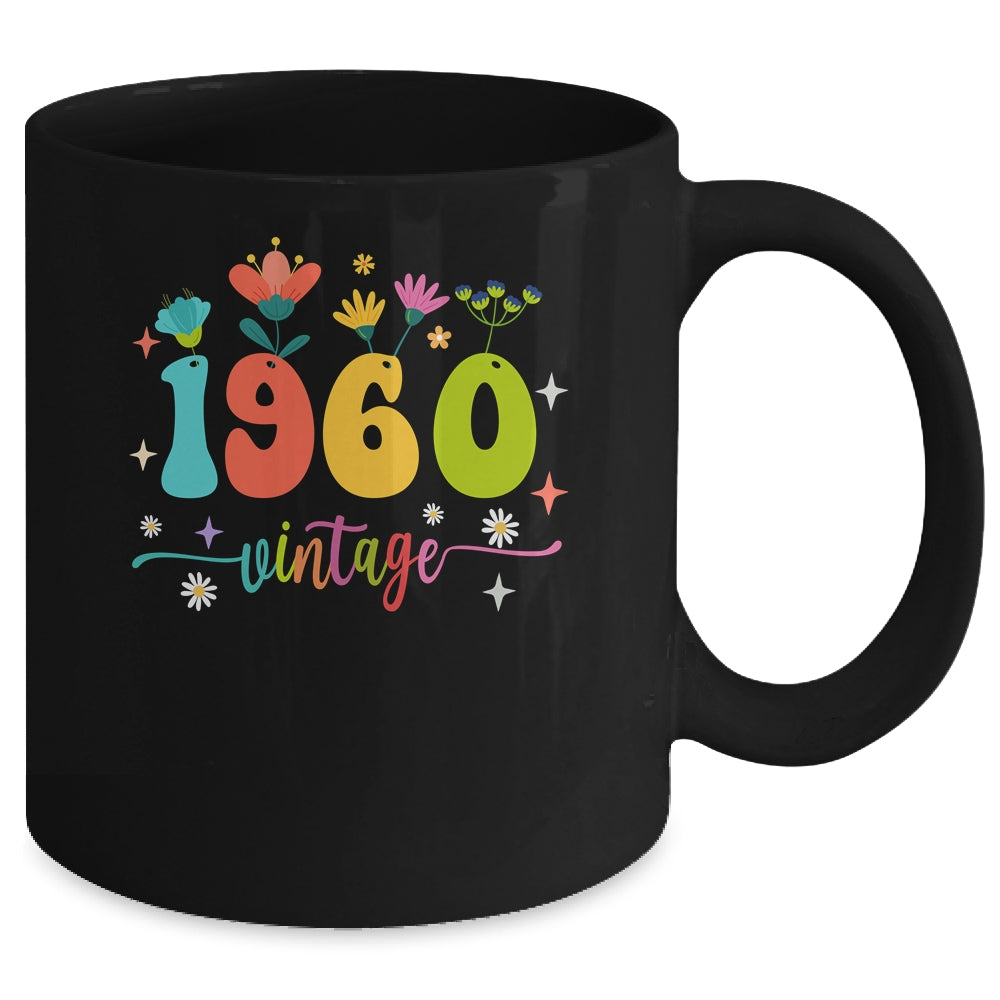 63 Years Old Vintage 1960 63rd Birthday Tee Wildflower Mug | siriusteestore