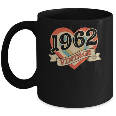 63rd Birthday Gifts Classic Retro Heart Vintage 1962 Mug | siriusteestore