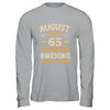 65 Years Awesome Vintage August 1960 65th Birthday Shirt & Hoodie | siriusteestore
