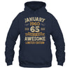 65 Years Awesome Vintage January 1960 65th Birthday Shirt & Hoodie | siriusteestore