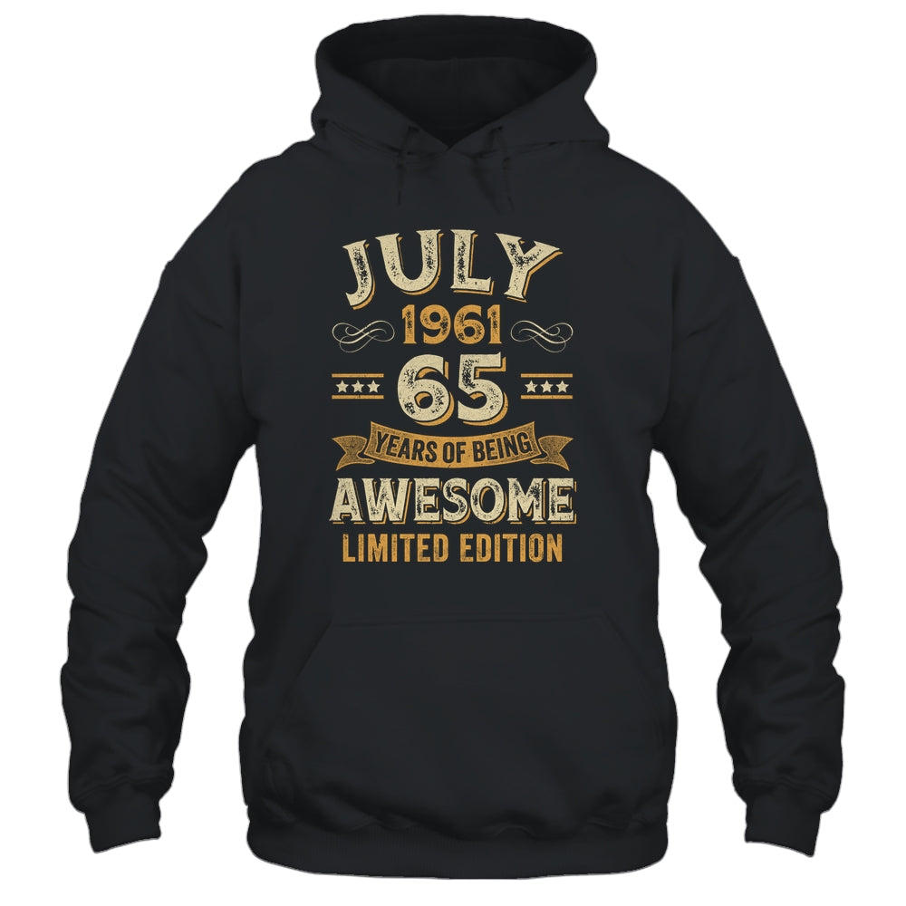 65 Years Awesome Vintage July 1961 65th Birthday Shirt & Hoodie | siriusteestore