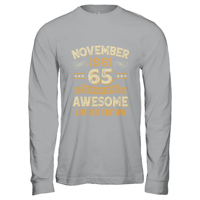 65 Years Awesome Vintage November 1961 65th Birthday Shirt & Hoodie | siriusteestore
