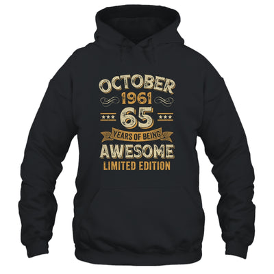 65 Years Awesome Vintage October 1961 65th Birthday Shirt & Hoodie | siriusteestore