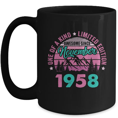 65 Years Old Awesome Since November 1958 65th Birthday Women Mug | siriusteestore