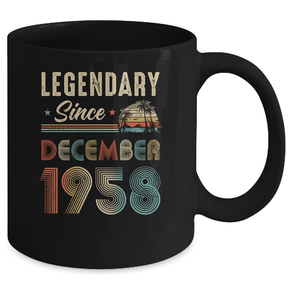 65 Years Old Legendary Since December 1958 65th Birthday Mug | siriusteestore