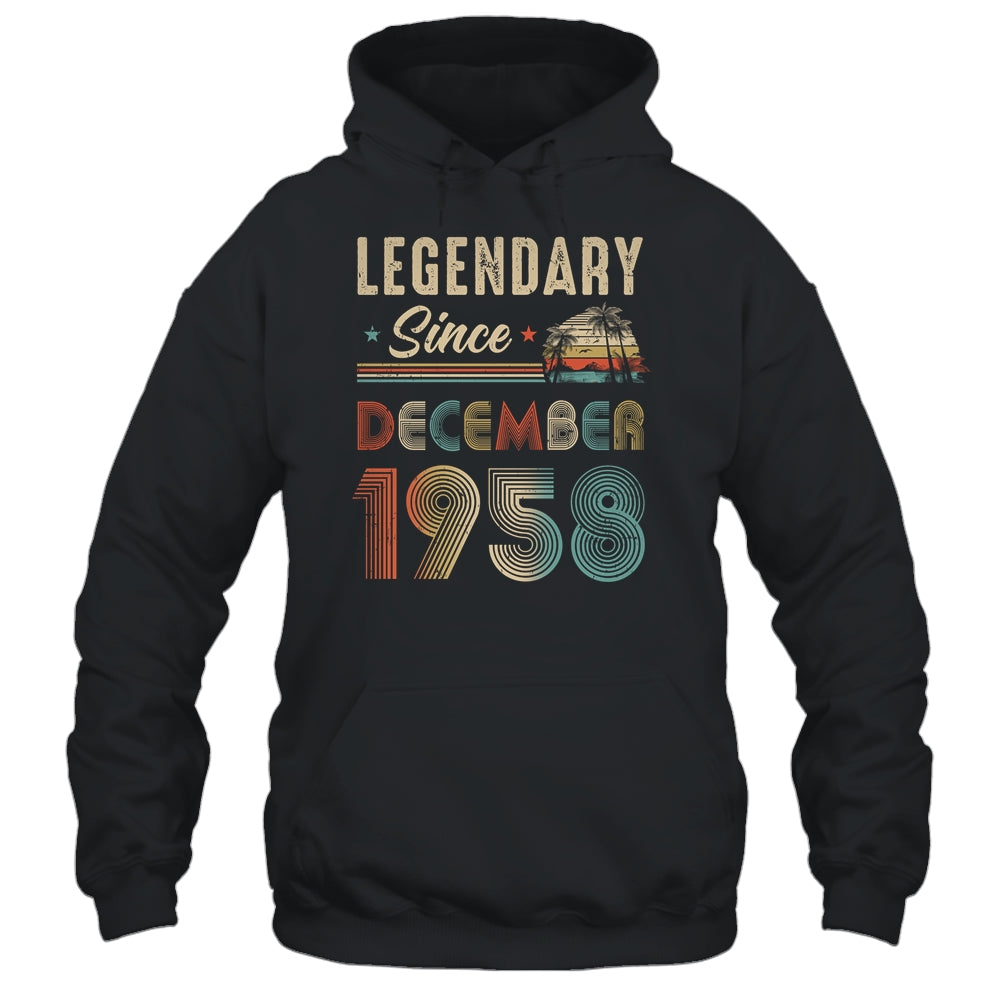 65 Years Old Legendary Since December 1958 65th Birthday Shirt & Hoodie | siriusteestore