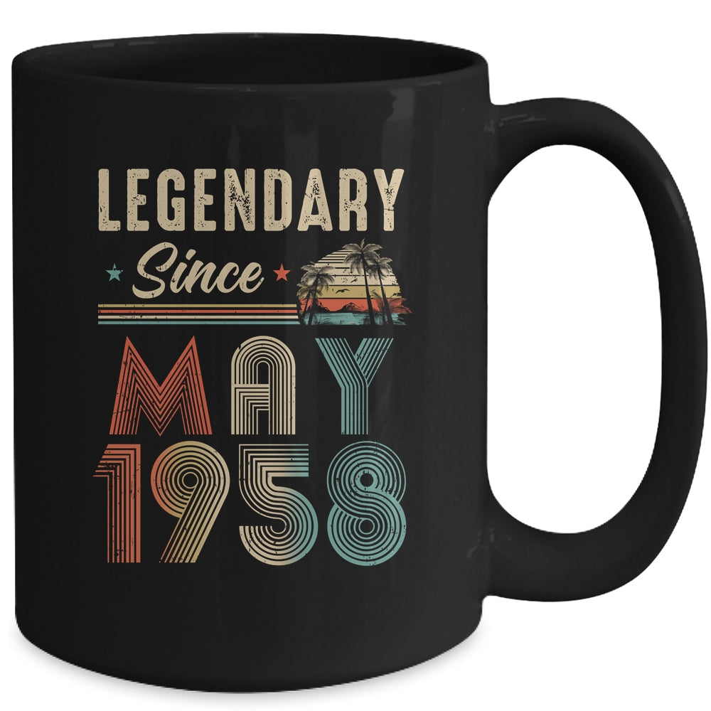 65 Years Old Legendary Since May 1958 65th Birthday Mug | siriusteestore