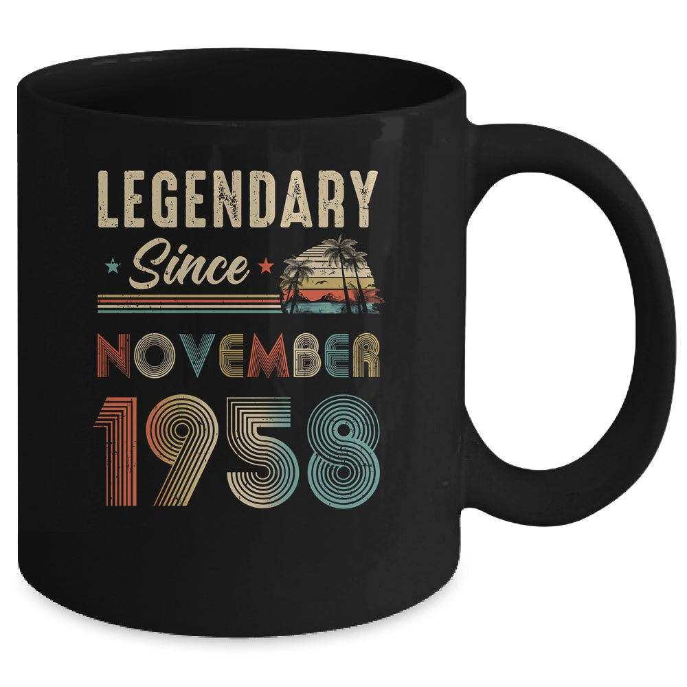 65 Years Old Legendary Since November 1958 65th Birthday Mug | siriusteestore