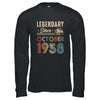 65 Years Old Legendary Since October 1958 65th Birthday Shirt & Hoodie | siriusteestore