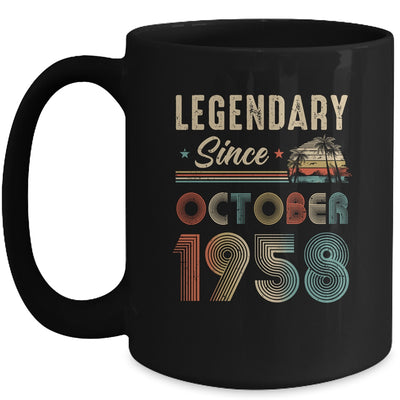 65 Years Old Legendary Since October 1958 65th Birthday Mug | siriusteestore