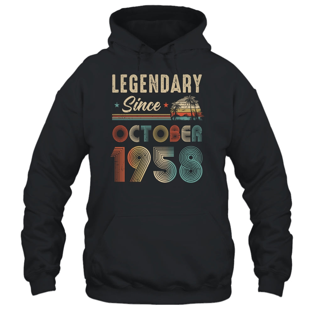 65 Years Old Legendary Since October 1958 65th Birthday Shirt & Hoodie | siriusteestore