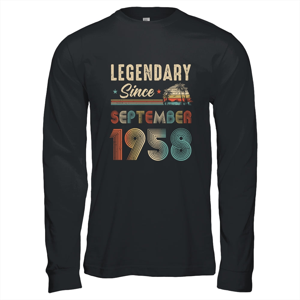 65 Years Old Legendary Since September 1958 65th Birthday Shirt & Hoodie | siriusteestore