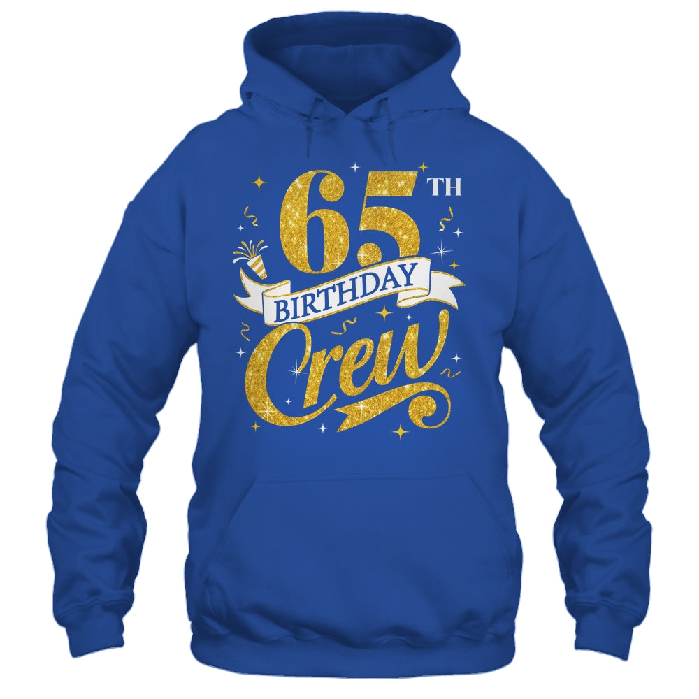 65th Birthday Crew 65th Bday Party Squad Friends Crown Funny Shirt & Tank Top | siriusteestore