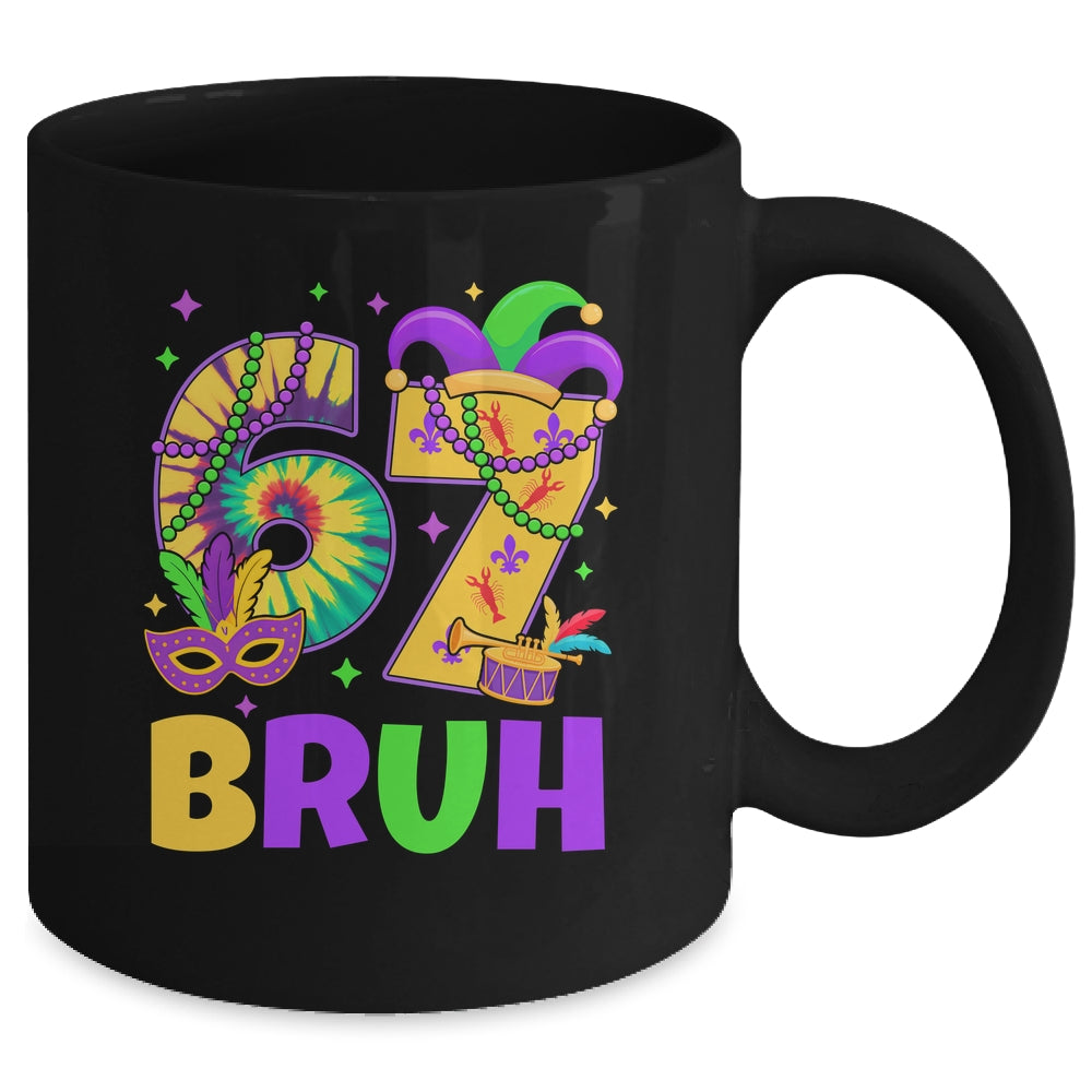 67 Bruh Mardi Gras Funny Carnival Six Seven 67 Meme Boy Mug | siriusteestore