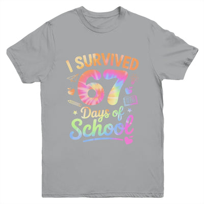 67 Days Of School Tie Dye 67th Day Of School Six Seven Kids Youth Shirt | siriusteestore