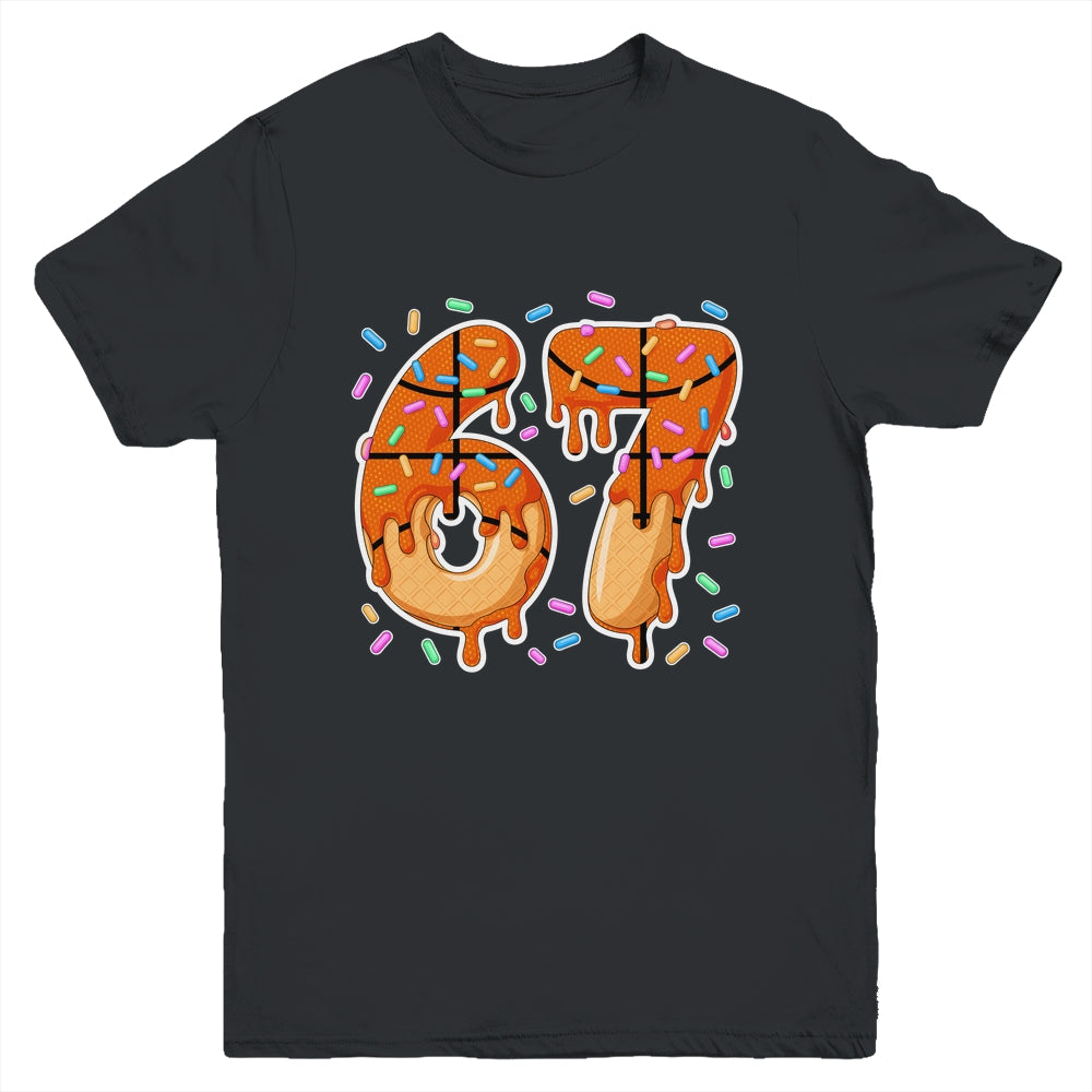 67 Ice Cream Drip Basketball Teens Boys Slang Six Seven Meme Youth Shirt | siriusteestore