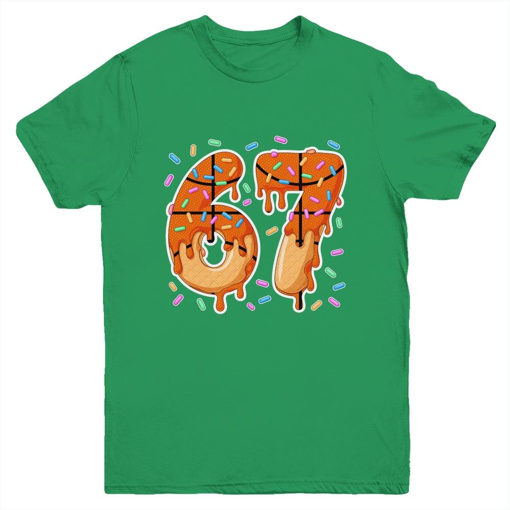 67 Ice Cream Drip Basketball Teens Boys Slang Six Seven Meme Youth Shirt | siriusteestore