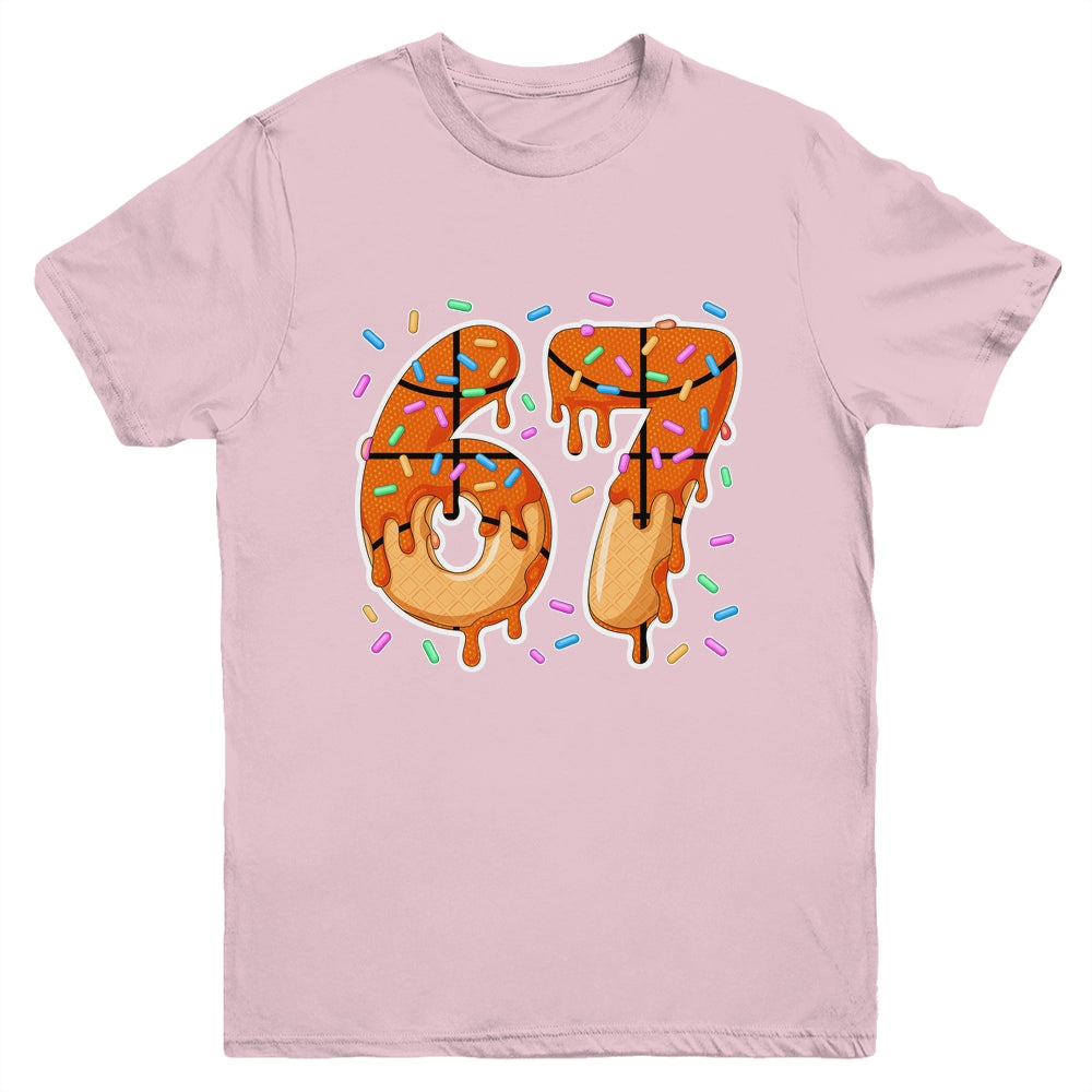 67 Ice Cream Drip Basketball Teens Boys Slang Six Seven Meme Youth Shirt | siriusteestore