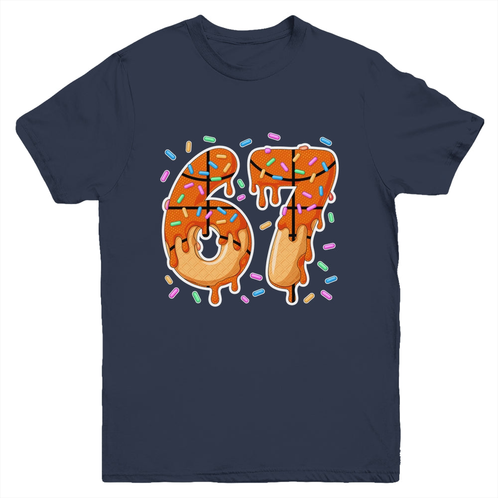 67 Ice Cream Drip Basketball Teens Boys Slang Six Seven Meme Youth Shirt | siriusteestore
