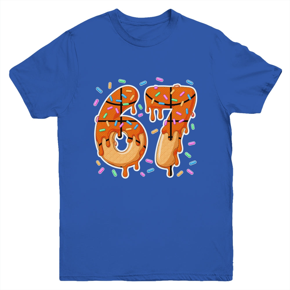 67 Ice Cream Drip Basketball Teens Boys Slang Six Seven Meme Youth Shirt | siriusteestore