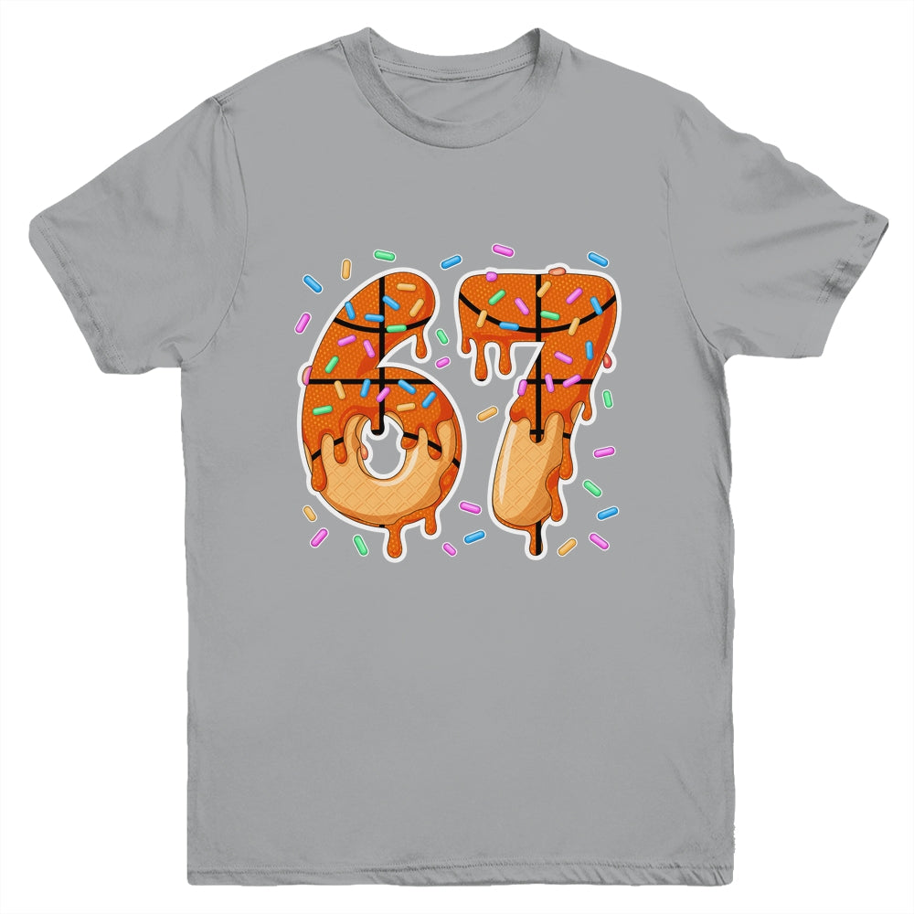 67 Ice Cream Drip Basketball Teens Boys Slang Six Seven Meme Youth Shirt | siriusteestore